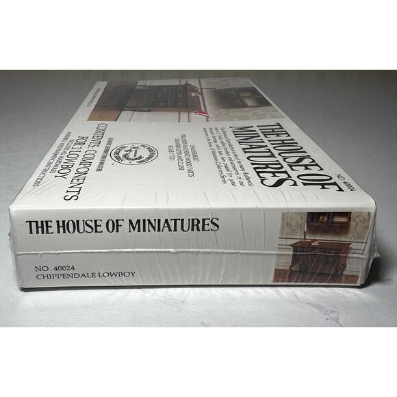 The House of Miniatures Kit 40024 Chippendale Lowboy NEW SEALED Vtg Furniture - Picture 4 of 9